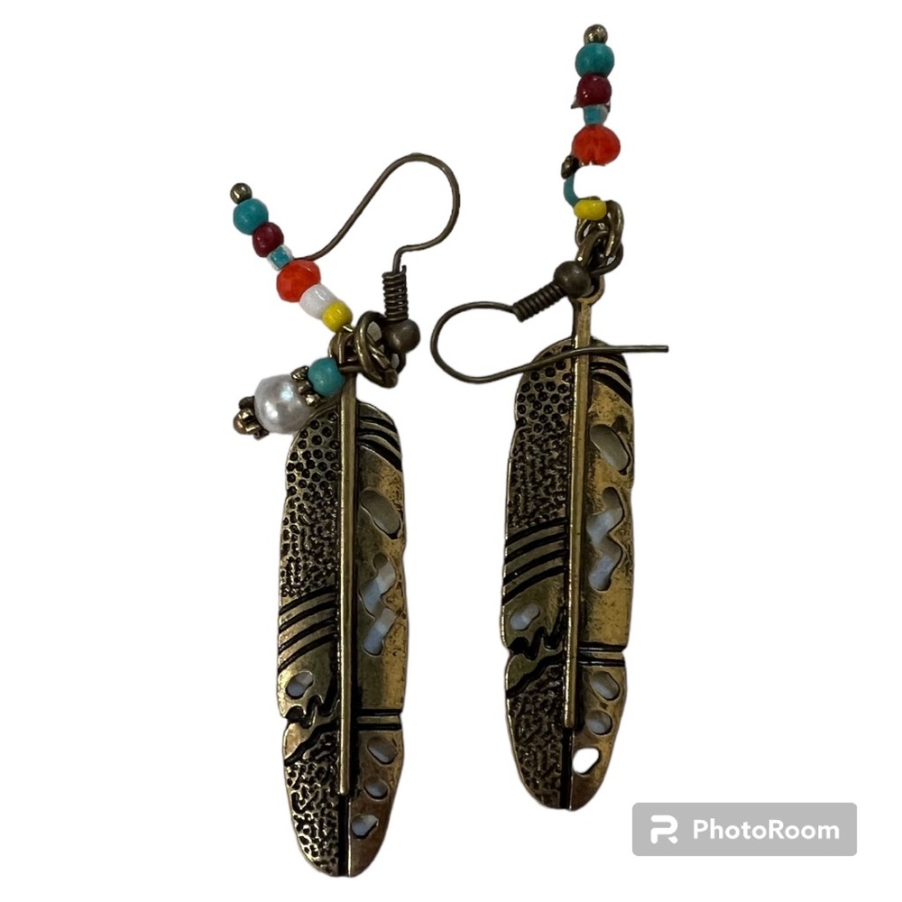 Handmade Feather Earrings